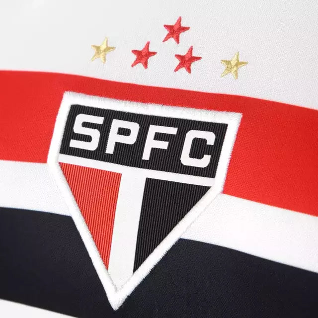 Camisa São Paulo Feminina São Paulo I 2025/26 - Branco