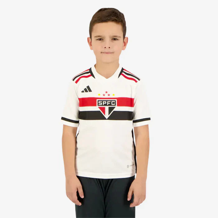 Conjunto Infantil Adidas São Paulo I 2023/24