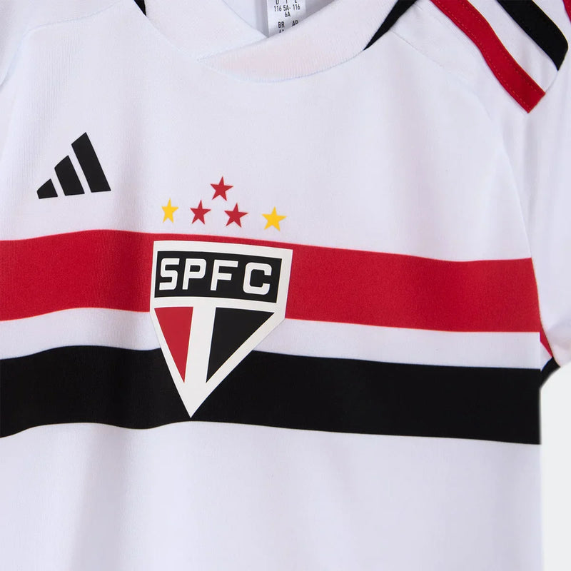 Conjunto Infantil Adidas São Paulo I 2023/24