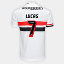 Camisa Lançamento São Paulo I 2025/26 - Branco - Lucas N° 7